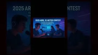 Thumbnail: ARRL 10-Meter Contest 2025! Make QSOs around the world in 48 hours! 🌍📡 #scatteredradio