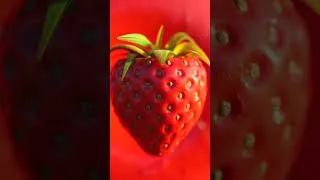 Thumbnail: Real strawberry footage #macro #animation #loop