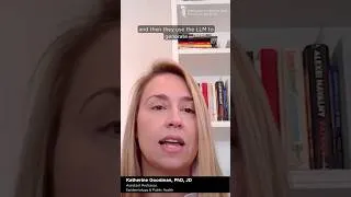 Thumbnail: Dr. Katherine Goodman explains how AI is being used by physicians. #ai #llm #medicine #tech