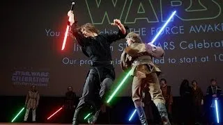 Thumbnail: Lightsaber duel on Star Wars Celebration 2015 broadcast in Moscow