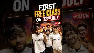Thumbnail: TOMORROW 10:00 AM🔥 | FIRST FREE CLASS 😱 | RAMAN DROPPERS BATCH 2027 🚀
