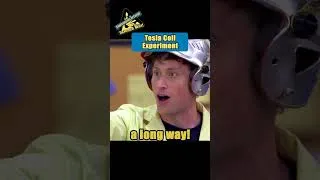 Thumbnail: We made a lightning bolt! | Tesla Coil Experiment | Science Max #shorts