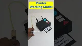 Thumbnail: printer working model for science exhibition - diy - science project academy