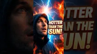 Thumbnail: Lightning Is Way Hotter Than You Think ⚡😳 #science #funfacts #shorts