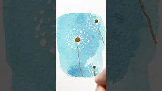 Thumbnail: Drawing Dandelion Watercolor Art! #watercolor #art #dandelions