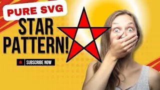 Thumbnail: Pure SVG Star Pattern! Simple Red and Black Pentagon #HTML #CSS #JavaScript #github #java #python