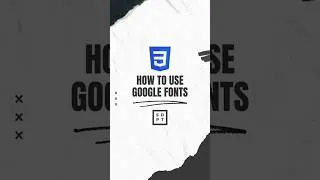 Thumbnail: CSS Shorts #2: Google Fonts || #css #css3