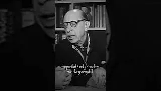 Thumbnail: Stravinsky on Rimsky-Korsakov #classicalmusic #stravinsky #musichistory