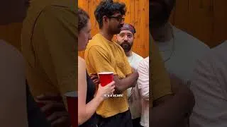 Thumbnail: Trying and failing to roast your friends #comedy #sketchcomedy #fyp #improv