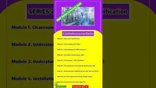 Thumbnail: SERIES 2 | Cleanroom Qualification | PHARING #pharma #english #gmp #injectables #pharmawarriors