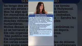 Thumbnail: SANDRA BULLOCK DOA MILHÕES EM SILÊNCIO APÓS DESASTRES