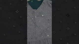 Thumbnail: Designer Frock 🤩 beads embroidery  #shorts #designerfrock #beadsembroidery #embroidery