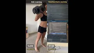 Thumbnail: AI planning a months content whilst I work out