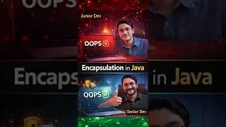 Thumbnail: Encapsulation in Java | Junior vs Senior Developer