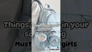 Thumbnail: School Bag essentials#school#bagpacks#aesthetic#school#fypシ゚viral#ytshorts#girls#100k#schoollife