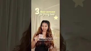 Thumbnail: Top 3 hair serums for frizzy hair 🌸💗 #hairserum #frizzyhair #top3hairserumsforfrizz