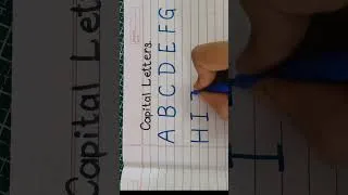 Thumbnail: Writing Capital letters // alphabet #alphabet #shorts #ytshortsindia