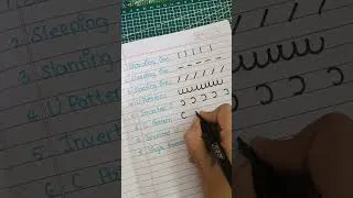Thumbnail: Basic Patterns writing for kids #alphabet #strokes #writing