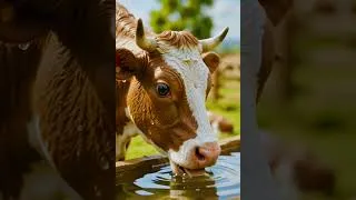 Thumbnail: The most relaxing cow farm animation 🌾 #farm #cows #animation