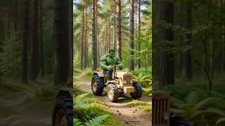 Thumbnail: Hulk Needs a Barn! DIY Miniature Build #shorts #hulk #tractor