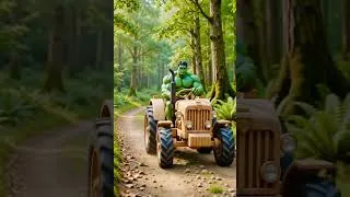 Thumbnail: Miniature wooden tractor build with water pump #diy #crafts #shorts