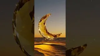 Thumbnail: Crescent moon animation  #موسيقى #arabicmusic #music #middleeasternmusic #oudmusic #3danimation