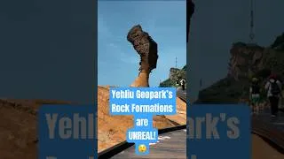 Thumbnail: Can You Believe These Rocks Are Real? Yehliu Geopark, Taiwan #shorts