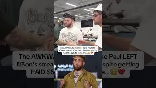 Thumbnail: The AWKWARD moment Jake Paul LEFT N3on’s stream after just 1 hour😳💔 #jakepaul #adinross #n3on