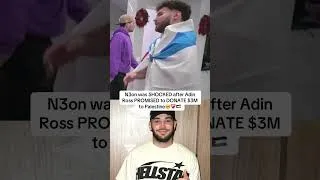 Thumbnail: N3on was SHOCKED after Adin Ross DONATED $3M to Palestine😳❤️‍🩹 #adinross #palestine #israel #n3on