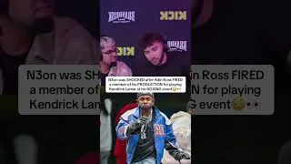 Thumbnail: Adin Ross FIRED his employee for PLAYING Kendrick Lamar😭💔 #adinross #kendricklamar #drake #n3on