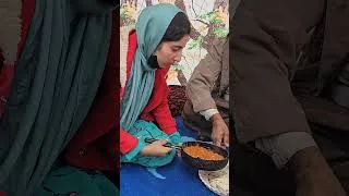Thumbnail: A natural meal in a tent by Mirza Ali and his second wife #film #funny