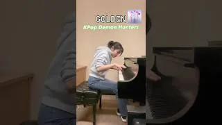 Thumbnail: Golden from KPop Demon Hunters #pianocover #kpopdemonhunters #shorts #golden #pianotutorial #piano