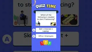 Thumbnail: Comment the right answer 🫡 #quiz #freelancing #shorts