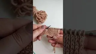 Thumbnail: How to knit German short rows (stockinette stitch)#howtoknit #knitting #seventhsedge #shortrows