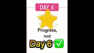 Thumbnail: DAY 6 — PROGRESS, NOT PERFECTION ✨