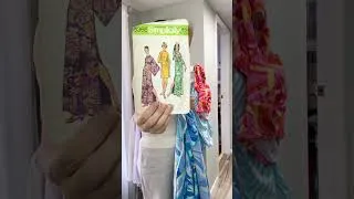 Thumbnail: Fractured Flora Aqua Fabric | Palm Springs Summer Travel Wardrobe Plans