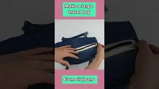 Thumbnail: 🧵 Make a Large Travel Bag from Old Jeans – Easy & No Pattern Needed!|Sew Sweet