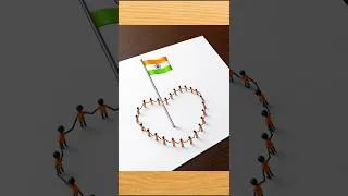 Thumbnail: Tiranga Jhanda Drawing 🇮🇳 #independenceday #flag #drawing