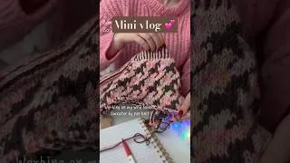 Thumbnail: Mini Snow Day Vlog as a Knitting Content Creator #crochet #knitting #shorts