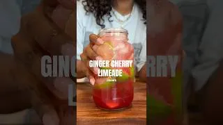 Thumbnail: Ginger Cherry Limeade 🍒🫚🍋‍🟩 // Ep 2 of my #summerdrink series