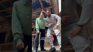 Thumbnail: Rehearsing in the Globe Theatre in February = it being so cold you can see your breath #theatre