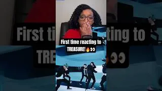 Thumbnail: I listened to TREASURE for the first time!!🔥😳 Watch my reaction on my channel! #TREASURE #kpop