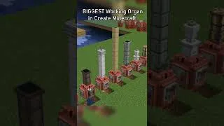 Thumbnail: Biggest Working Organ in Create Minecraft! #minecraft #create #createmod #pipeorgan