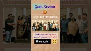 Thumbnail: Game Session at Tennis Club Trivandrum #games #boardgames