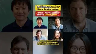 Thumbnail: 3 of the 4 New Fields Medal Winners Speak Chinese… #usa #china #fyp #math #nobel