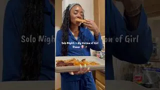 Thumbnail: The only plans I wanted on a Friday night. 🤌🏾🍿 #solo #foodathome #girldinner