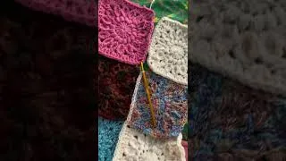 Thumbnail: Spare/Scrap Yarn Granny Square Blanket #short #shorts