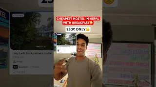 Thumbnail: 300₹ for STAY and BREAKFAST in Nepal😳😳🇳🇵 #nepaltravel
