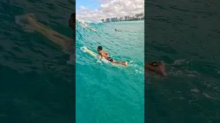 Thumbnail: Flying through the lineup  #waikiki #gopro #paradise