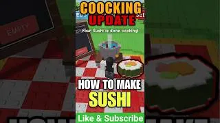 Thumbnail: How to Make Sushi 🍣 in Grow a Garden | Fast Recipe! #shorts #roblox #growagarden